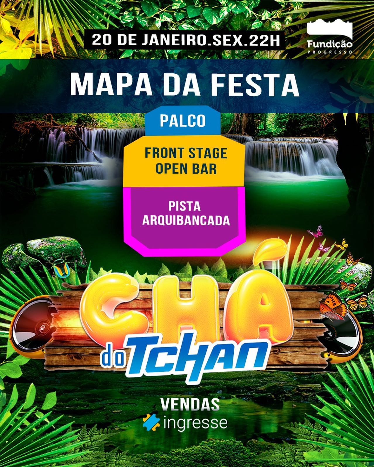 Dá aó uma olhada no nosso mapa da festa.🫖 Chá do Tchan, dia 20 de janeiro, às 22h, na Fundição Progresso.#Chadaalice #Chadotchan #RJ #Riodejaneiro #Tchan